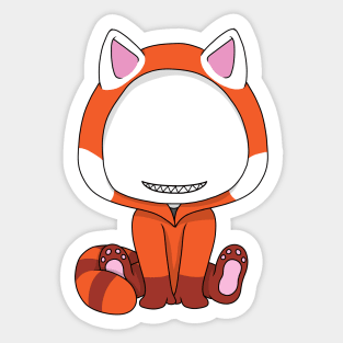 creepypasta red panda (offenderman) Sticker